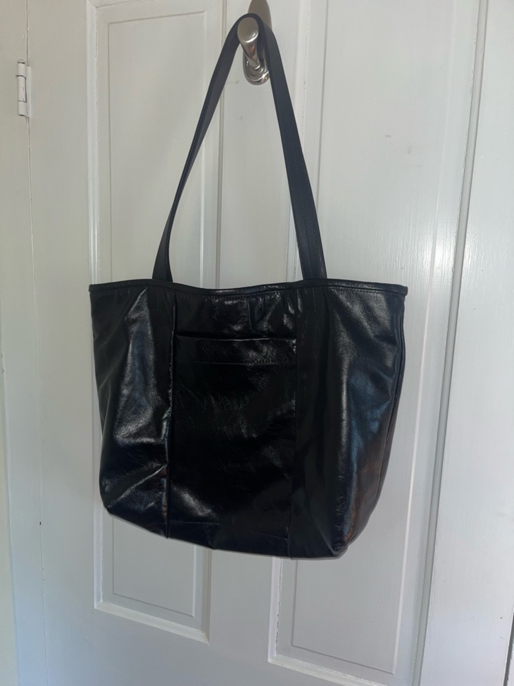 Rough &  tumble large Windsor, leather black tote purse